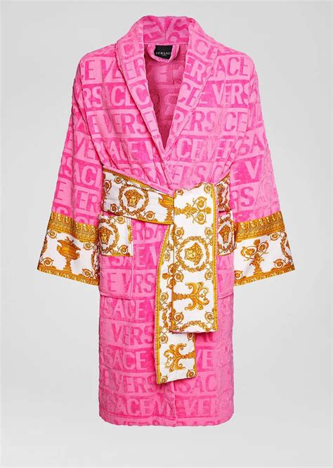 fake versace bathrobe women|versace hot pink robe.